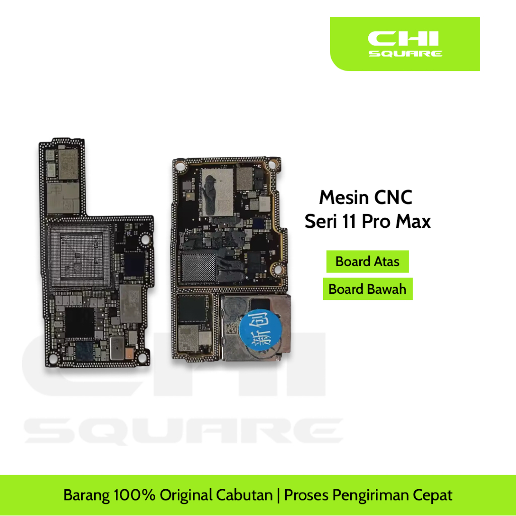 Mesin CNC iPhone 11 Pro Max Board Atas Bawah (With Nand 64gb) Original Cabutan
