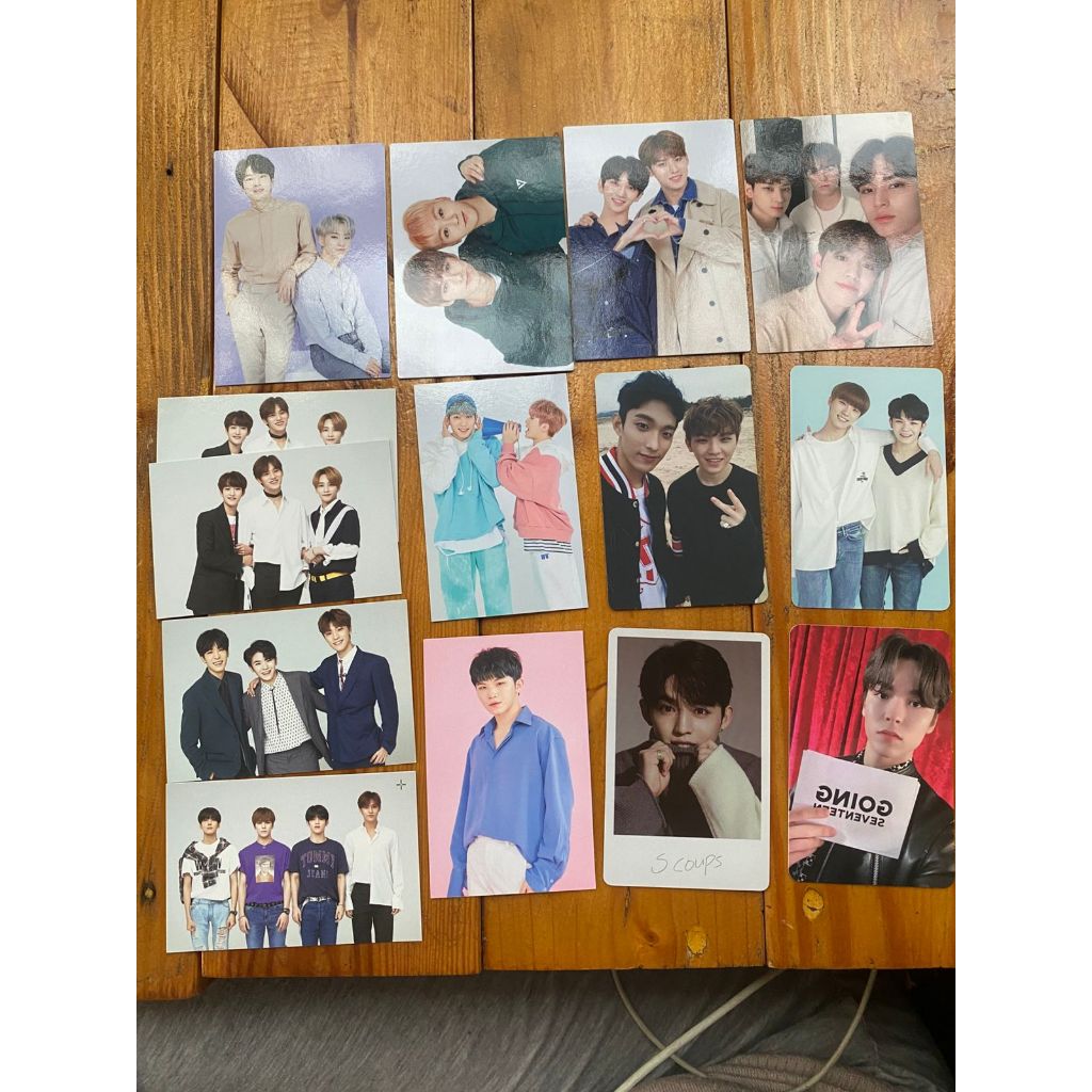 PC Rare Seventeen SoonWoo Jun Mingyu Wonwoo HHU Jeonghan Woozi Scoups Minwon Ideal Cut Caratland Goi