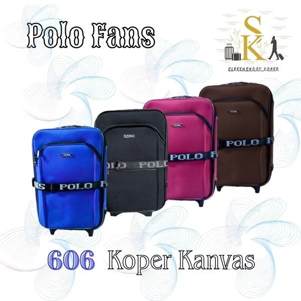 Koper Kain 22 inch All Type Koper kanvas Polo Fans Koper Bagasi Koper Travel Koper Umroh Haji