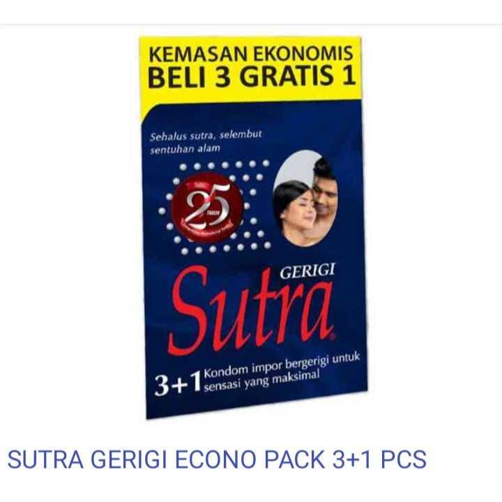 Kondom Sutra - Klasik Merah / Sutra OK / Sutra Plus / SUTRA Gerigi - Isi 24 Pcs / 3+1 Pcs / Isi 12+3