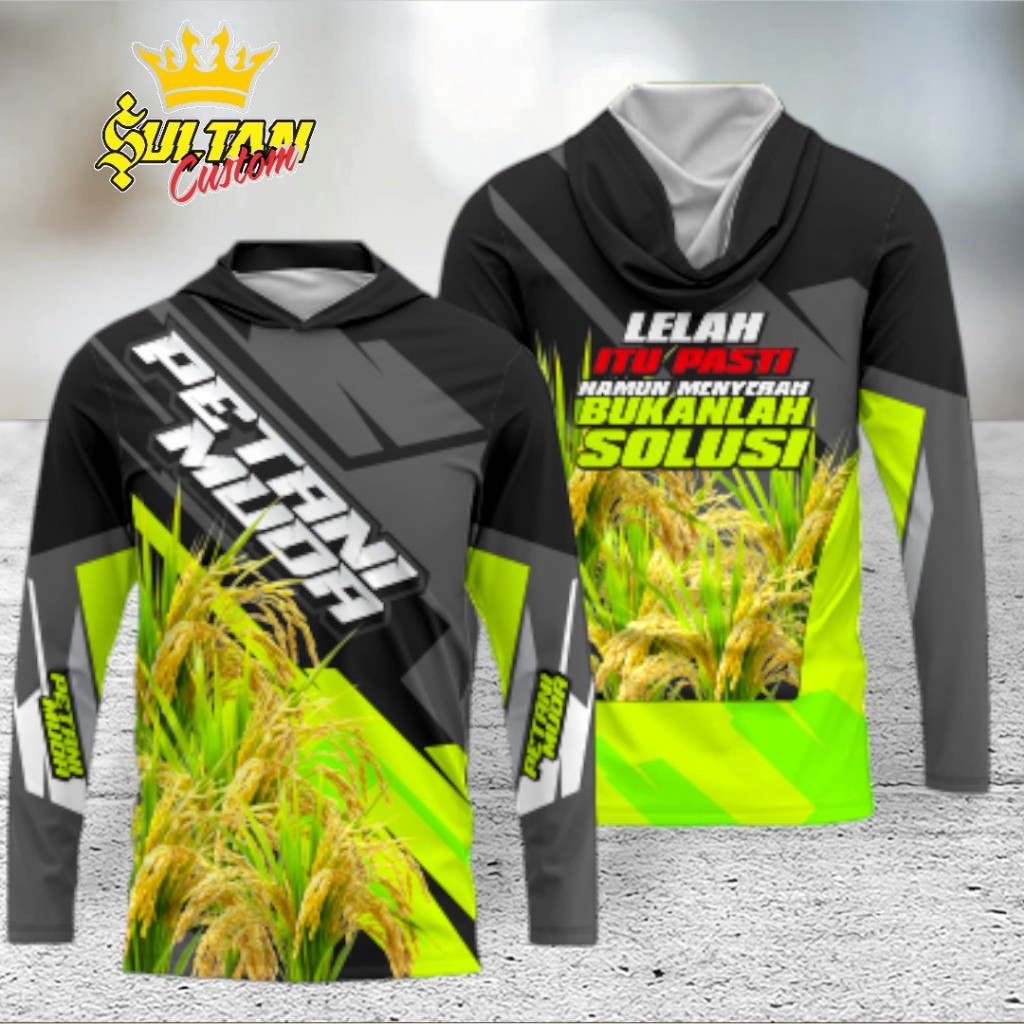 Jersey Petani Muda Lengan Panjang Bahan Adem Dan Nyaman