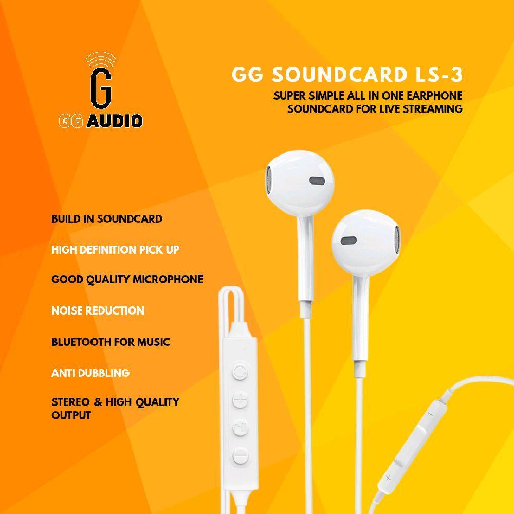GG Soundcard LS-3 - All In One Earphone Soundcard - Super Simple for Live Streaming