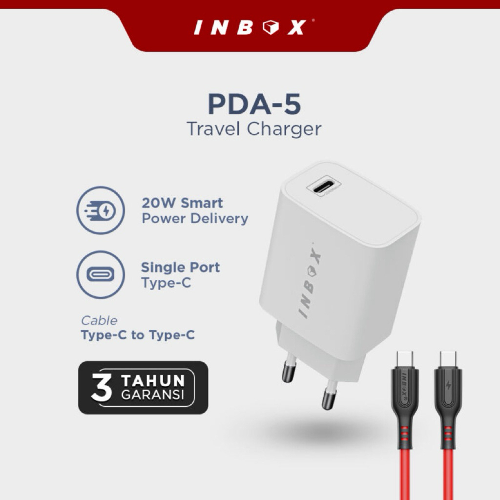 INBOX PDA-5 Power Delivery Fast Charger 20Watt