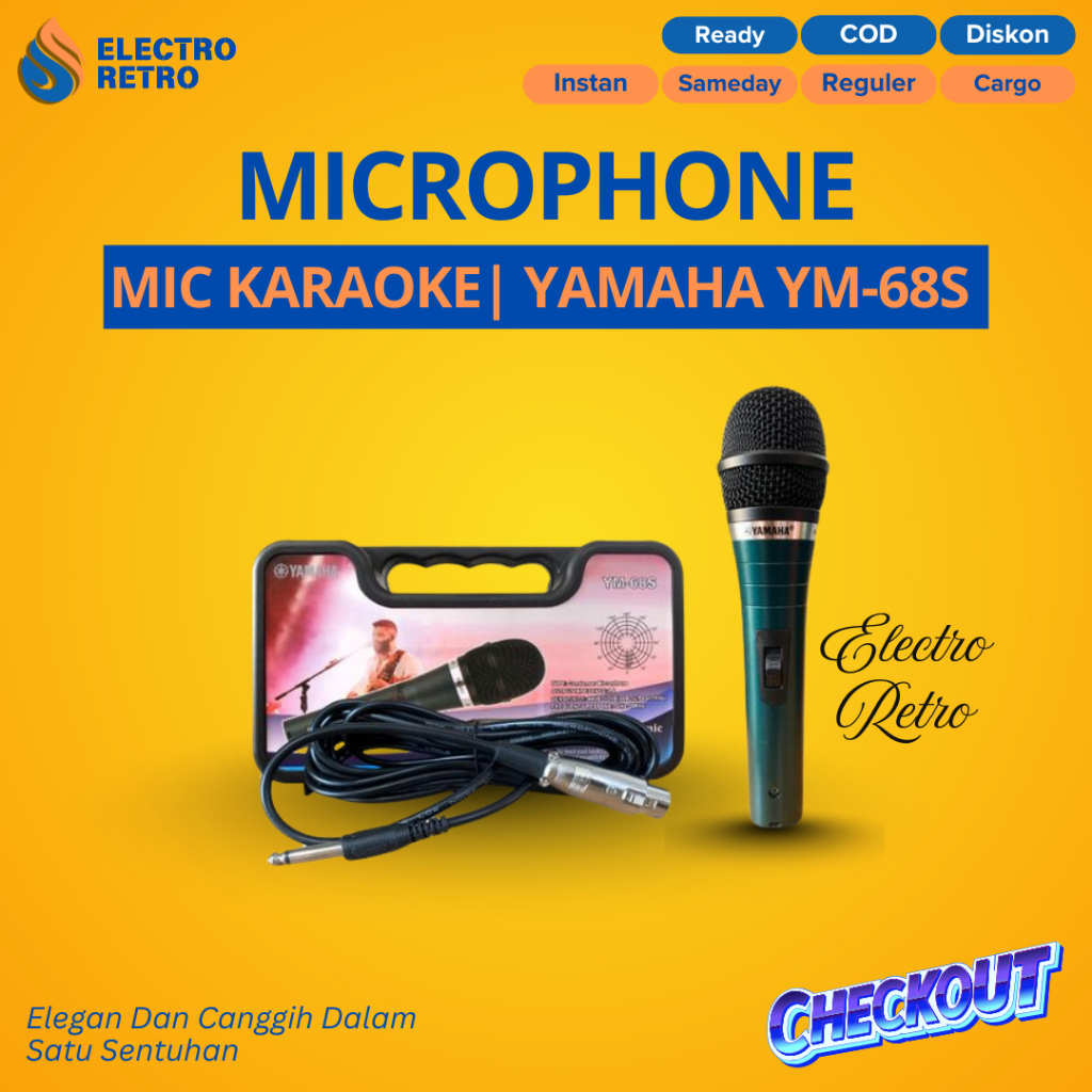 MIC MICROPHONE KABEL YAMAHA 63 S