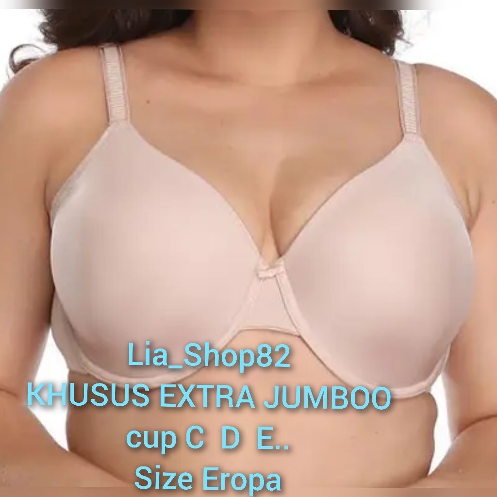 Buy 1 get 1 free Bra cup Jumbo pakai kawat size Besar Cup E