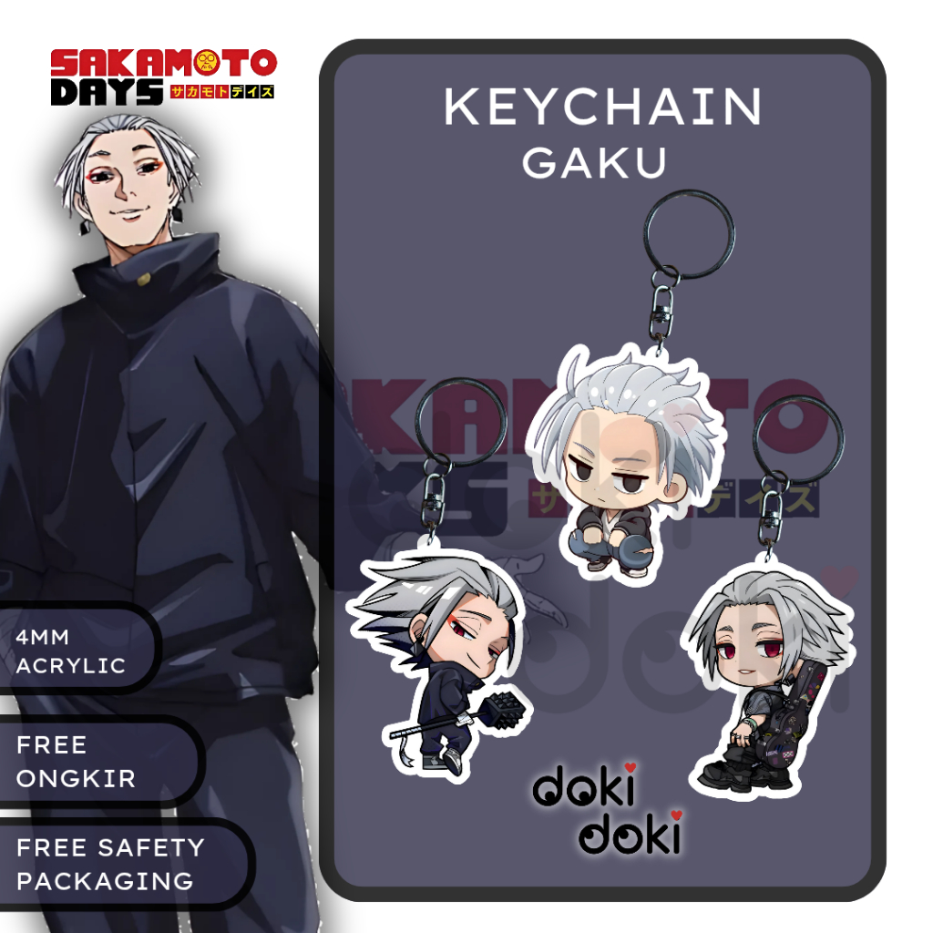 GANTUNGAN KUNCI KEYCHAIN GAKU ANIME SAKAMOTO DAYS