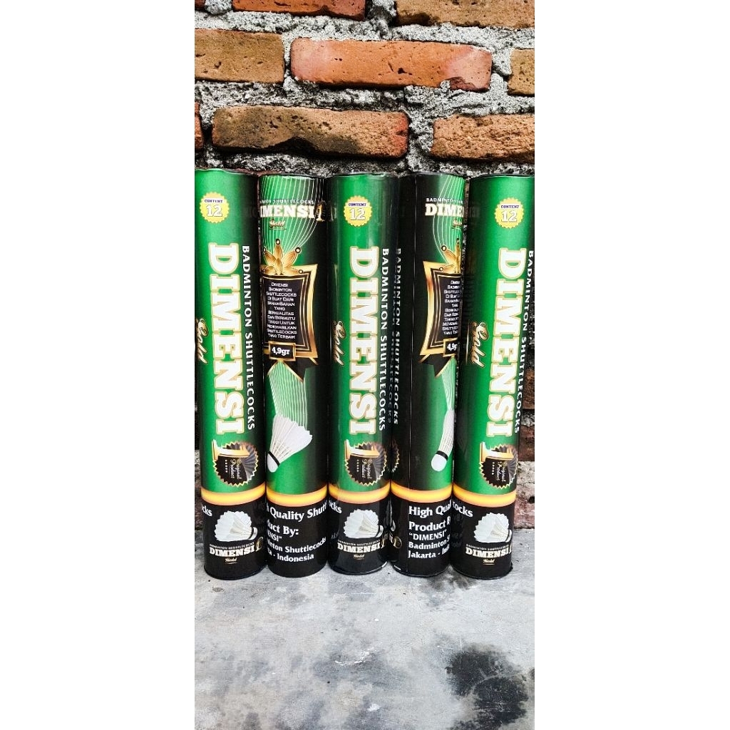 SHUTTLECOCK DIMENSI GOLD/ SHUTTLECOCK SINTETIS/ KOK BULUTANGKIS MURAH/ KOK ATOM