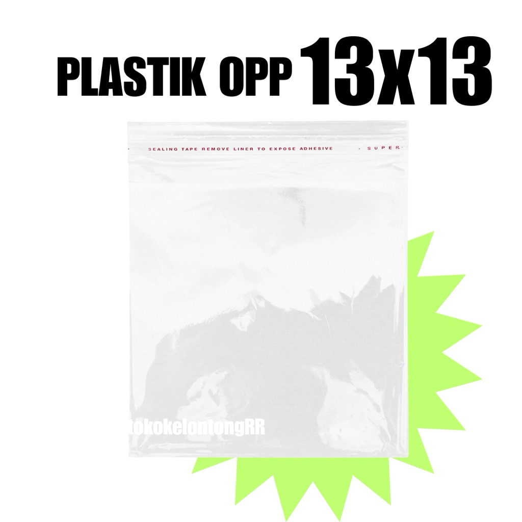 Plastik OPP 13x13 | Plastik OPP Lem 13x13 | Plastik lem 13x13