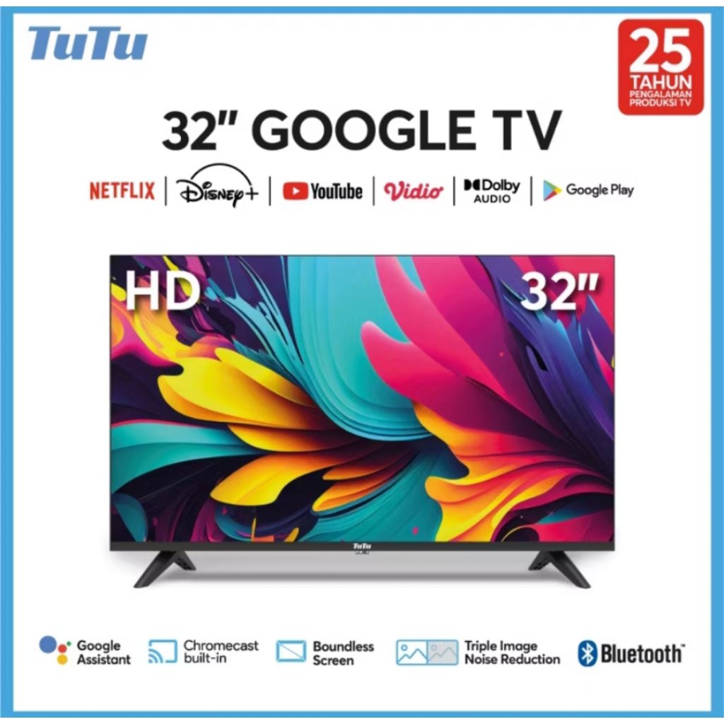 GOOGLE TV TUTU 32G BEZELLES 32 INC