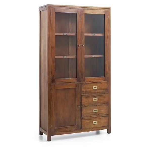 Lemari Minimalis Pajangan Jati / Lemari Jati Minimalis / Lemari Penyimpanan Minimalis