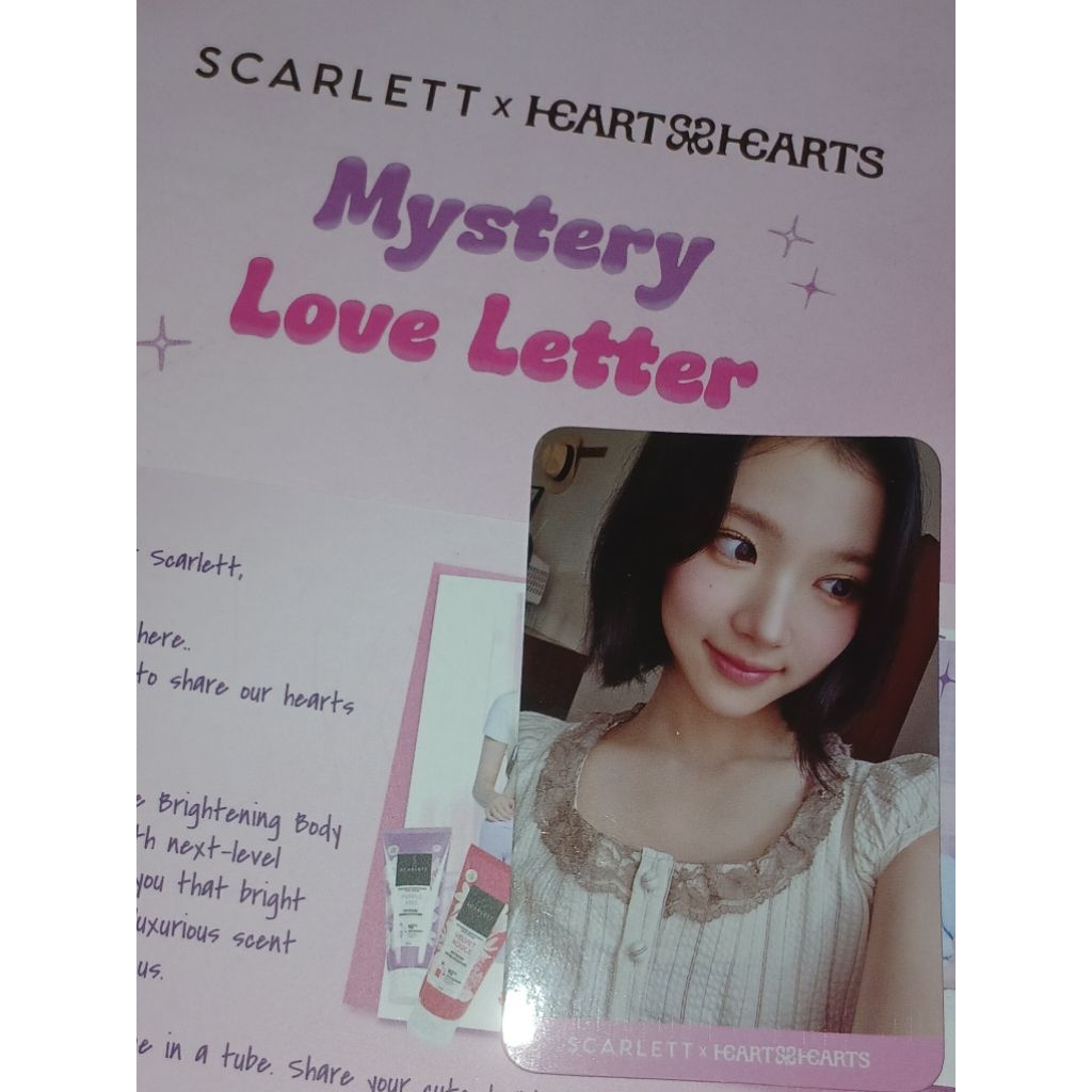 Photocard Jiwoo Scarlett × Hearts2Hearts