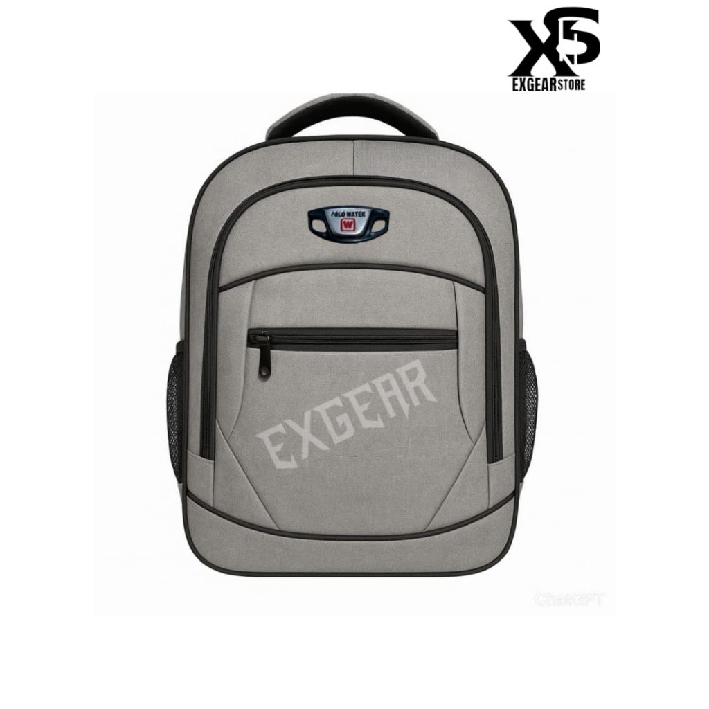 Tas Polo Water Sekolah Polo Water Size 16Inch Tas Laptop Kerja Pria Backpack Up To 14 Inch Tas Polo 