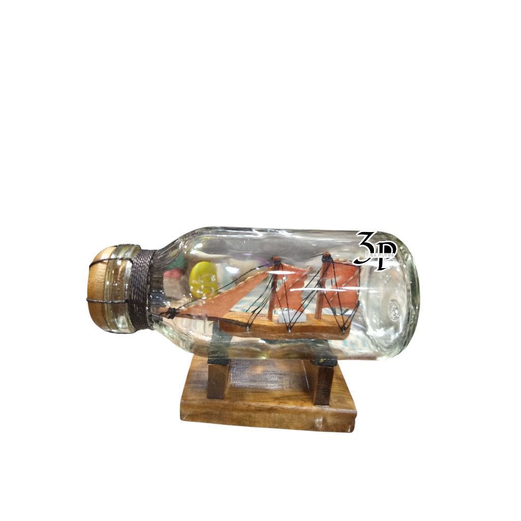 TERMURAH|||COD|||Kerajinan tangan kapal dalam botol oleh oleh khas jogja