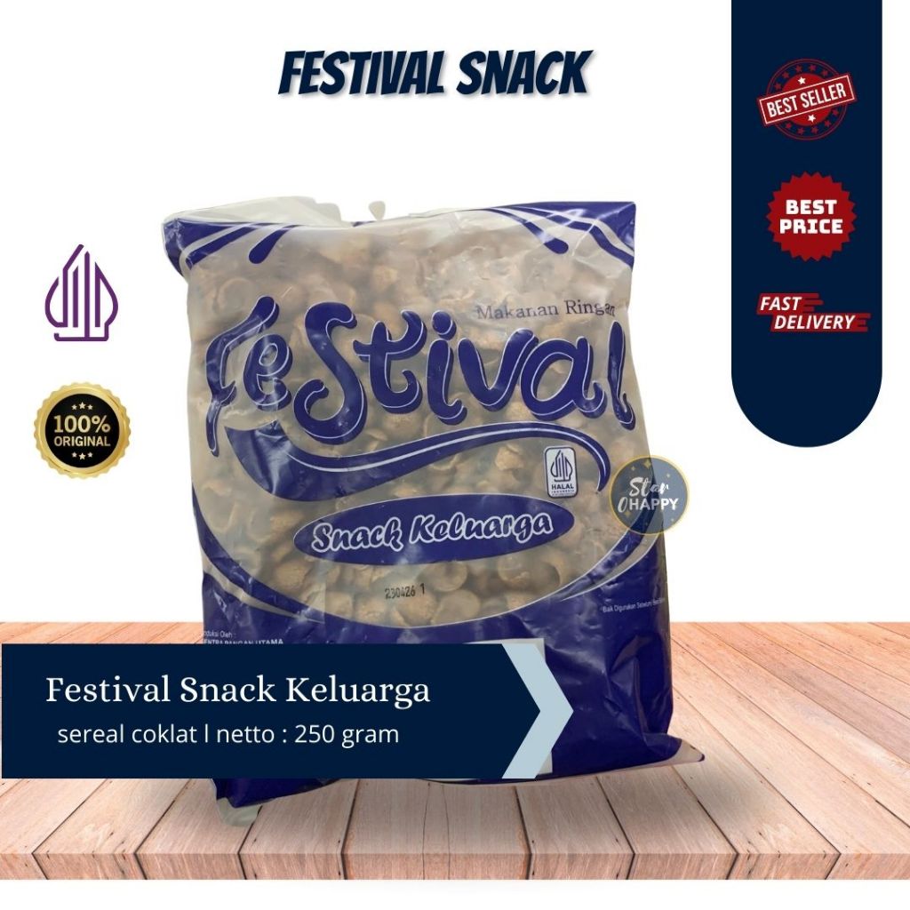 *FREE GIFT* Festival Snack Keluarga I Sereal Coklat 250g