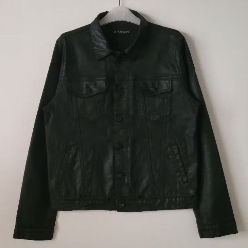 July Journey Coated Denim Black size L