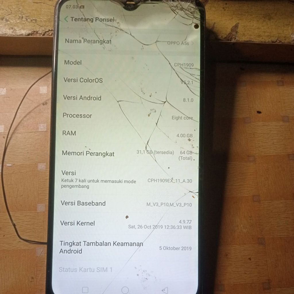 mesin Oppo a5s normal no pola ram 4/64