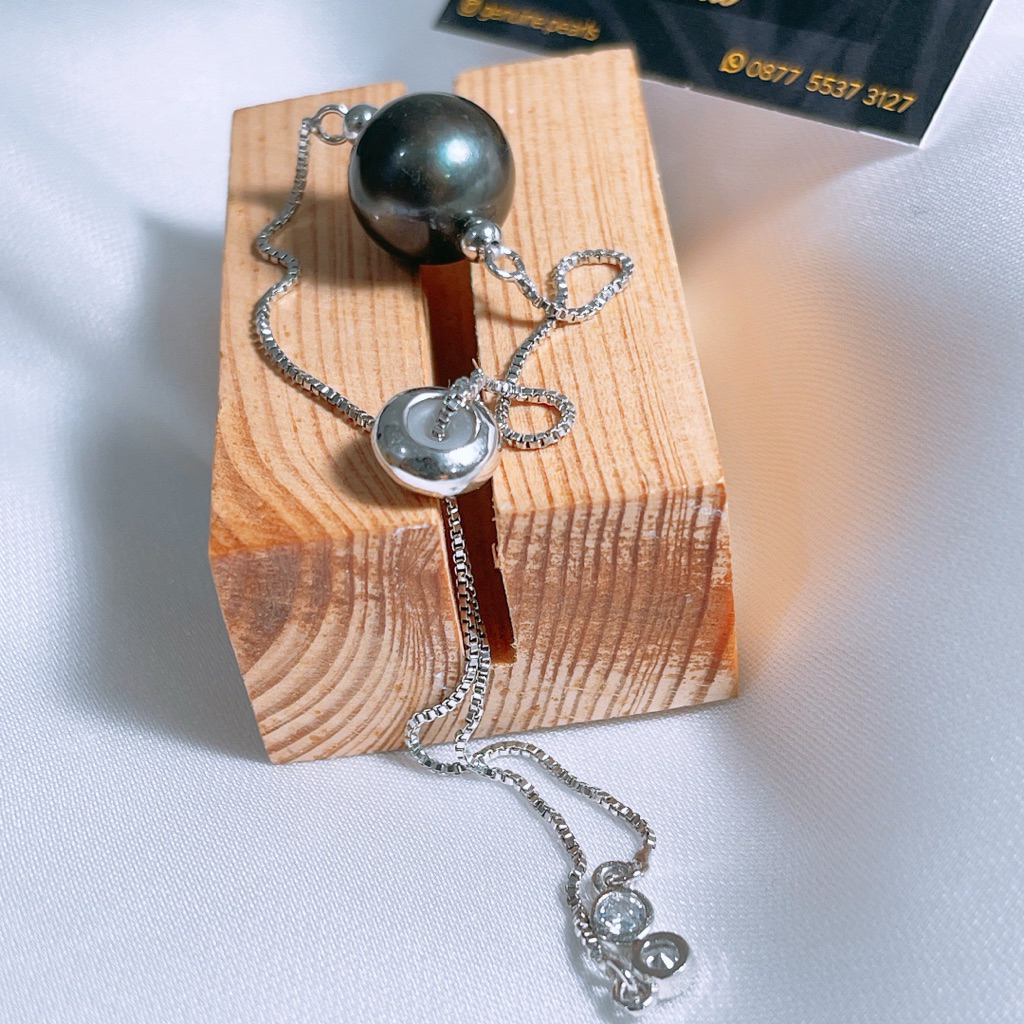 Gelang Mutiara Lombok Hitam Kilau Bagus Gratis Box Exclusive Mutiara Lombok Asli