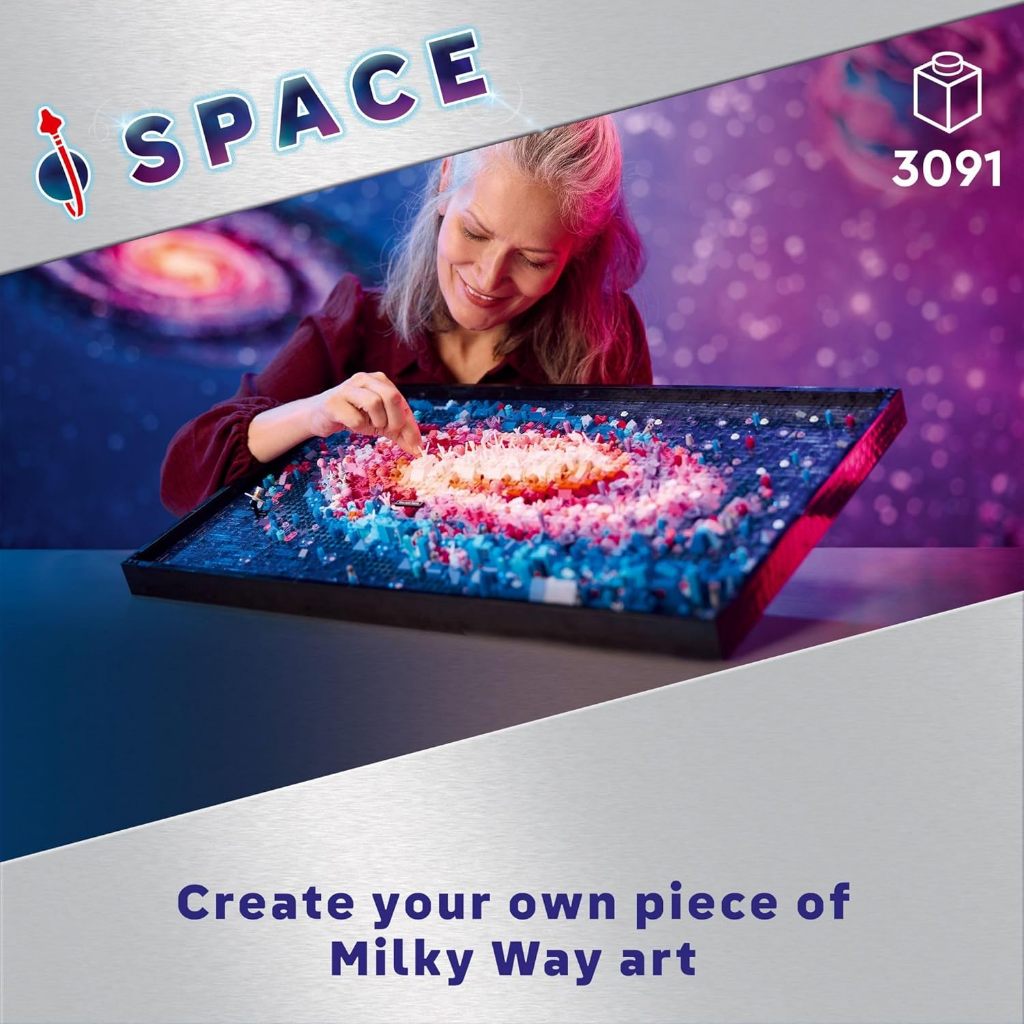 Art The Milky Way Galaxy Building Set - Space Decor DIY Kits for Adults for Bedroom Wall, Ages 18+ -