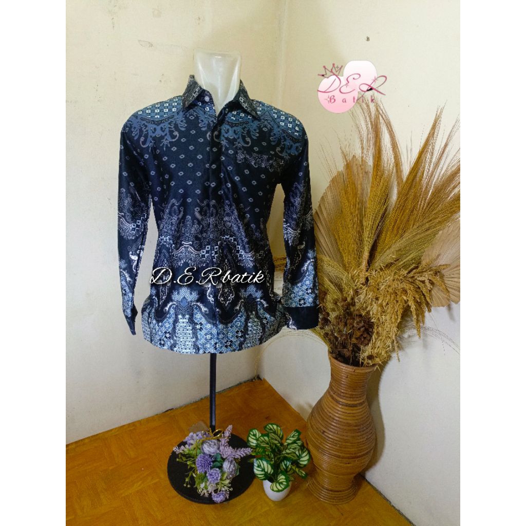 COD (KEMEJA PANJANG BATIK) __BAHAN _SUTRA FOIL PREMIUM_ buat kondangan ATAU buat acara-acara