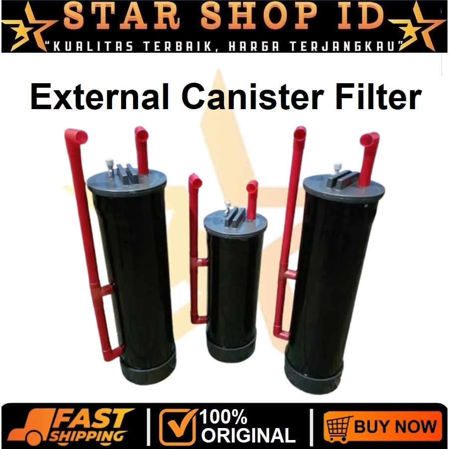 External Canister Filter Aquarium Canister DIY Aquascape Filter Akuarium 30CM 40CM Pipa Paralon 4" H