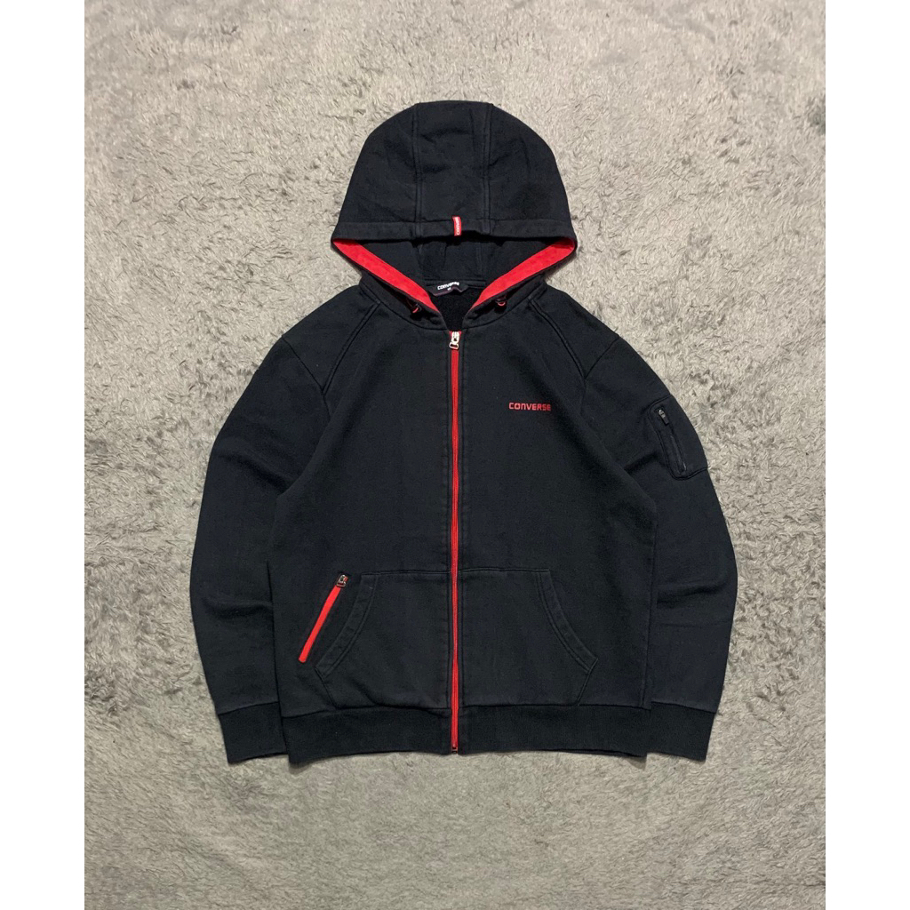 Hoodie Zipper Converse Second