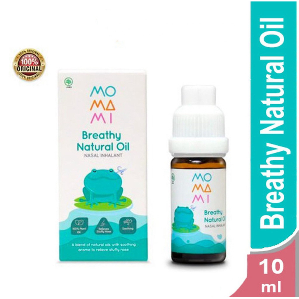 Momami Breathy Natural Oil 10ml for Baby - Essential Oil untuk Pernafasan Hidung Tersumbat Anak Bayi