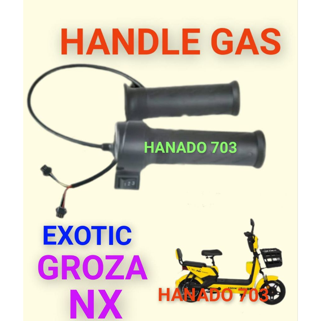 handlebgaa exotic groza nx throttle gas sepeda listrik exotic groza nx