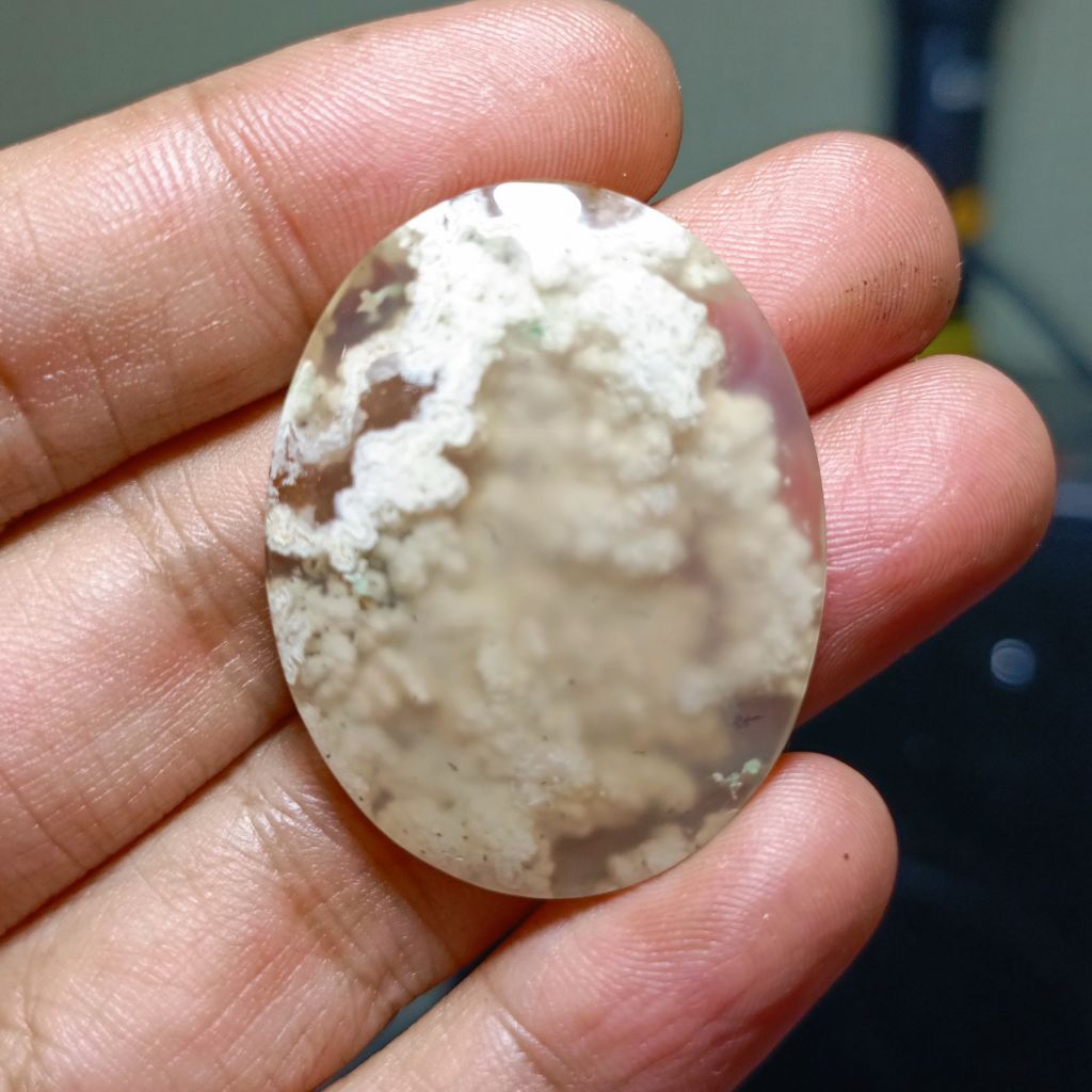 Batu Akik Garut Lilin Motif Gambar Jumbo Liontin Kristal, Tinggal Naik Ring Perak, Kualitas Super Kr