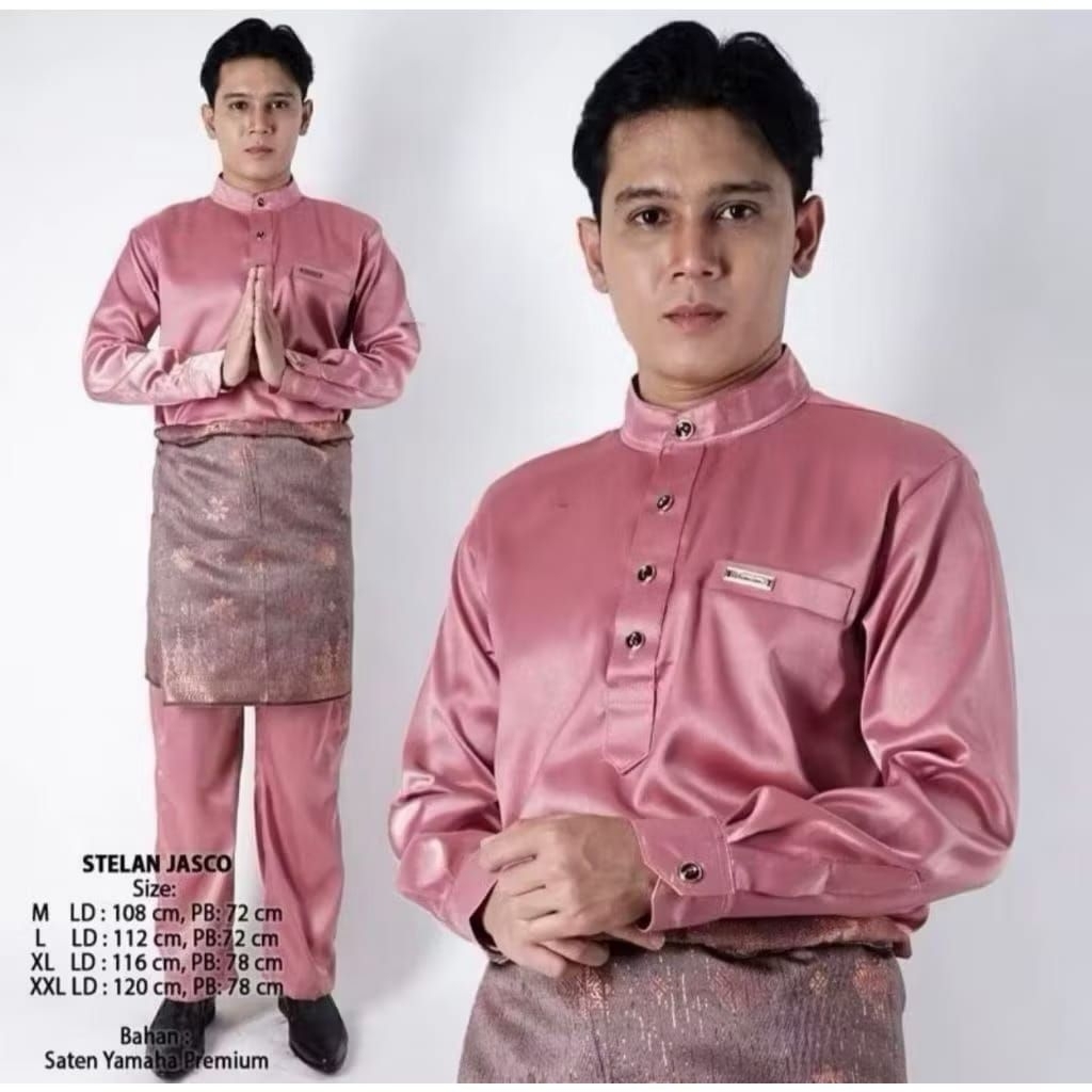 Setelan baju kurung Melayu pria // baju kurung pria // set baju kurung Melayu laki laki // baju kuru