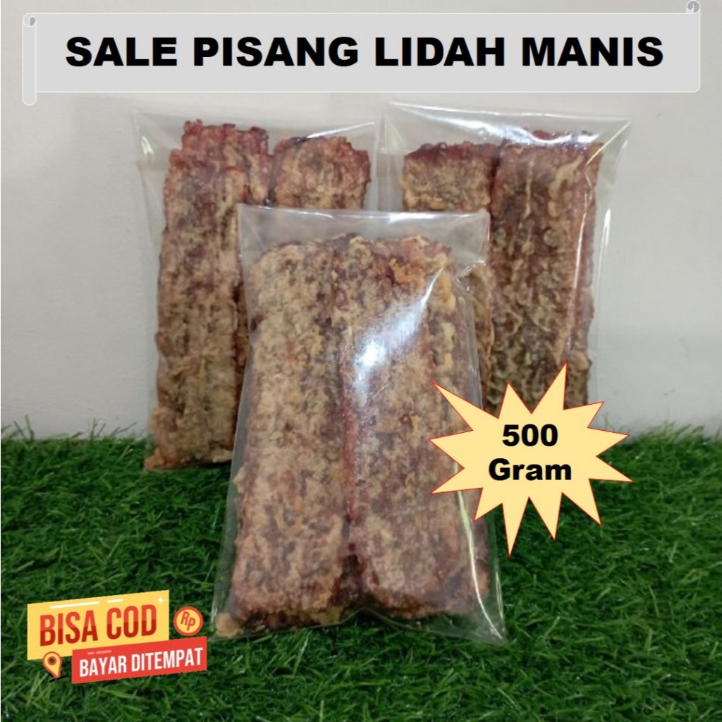 500 Gram Sale Pisang Lidah/Sale Pisang Kering Manis