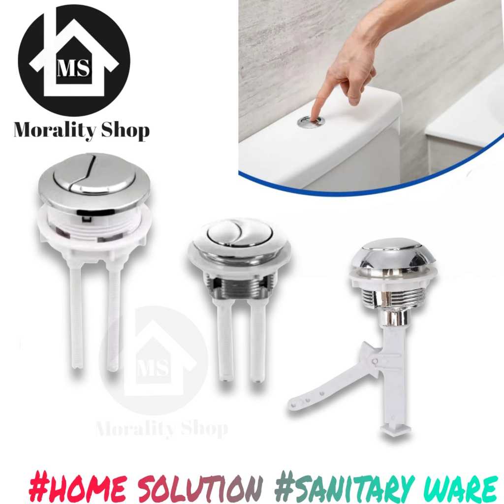 tombol pencetan tangki kloset duduk plastik murah / flushing button closet