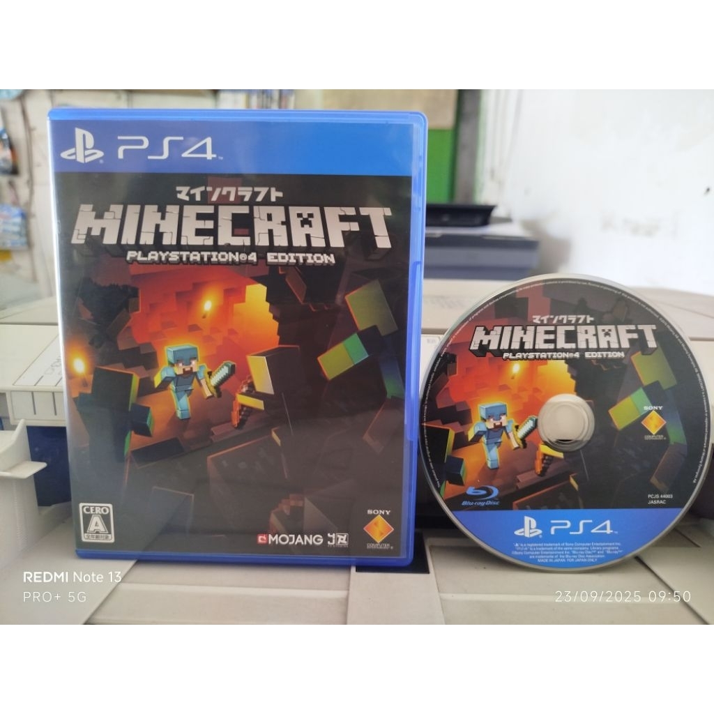 BD/Kaset Ps 4 MINECRAFT REG 2 JPN (B.Inggris) MULUS