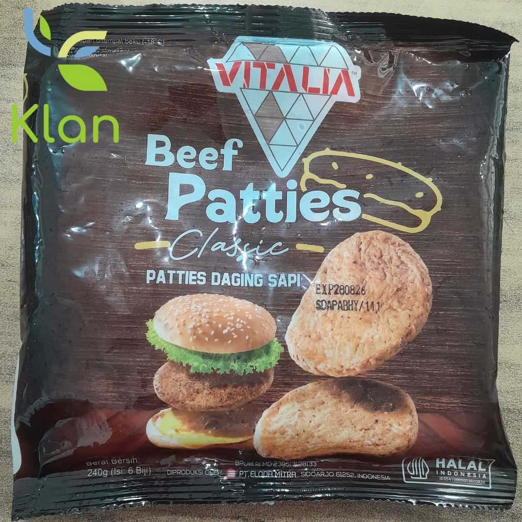 VITALIA BURGER BEEF PATTIES CLASSIC ISI 6/ BURGER BEEF/ISI BURGER