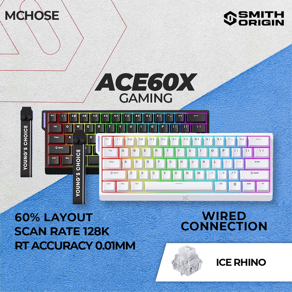 MCHOSE ACE 60X Hall Effect Magnetic Switch Gaming Keyboard