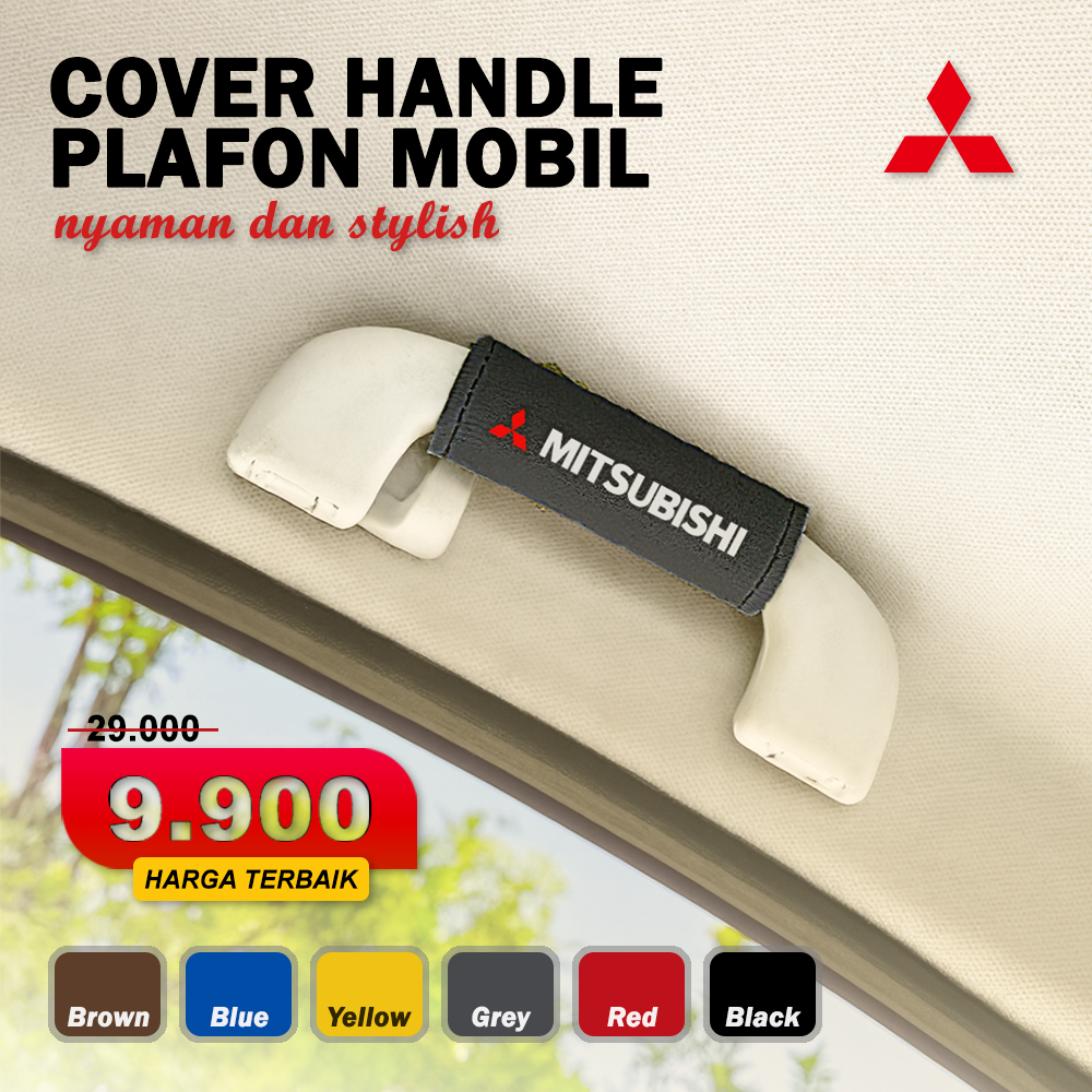Cover Handle Plafon Mitsubishi Aksesoris Mobil Sarung Pelindung Pegangan Tangan Xpander Pajero Sport