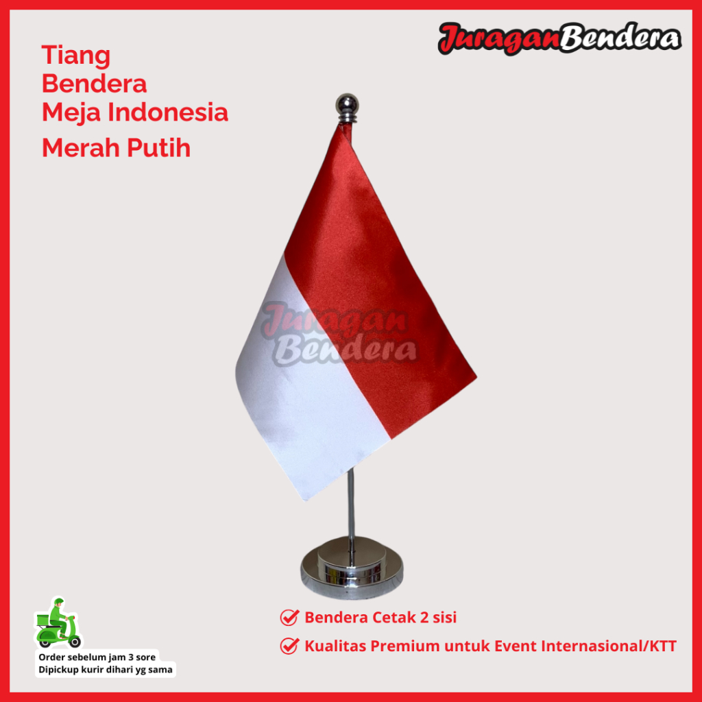 Tiang Bendera Meja Indonesia / Tiang Bendera Meja Merah Putih