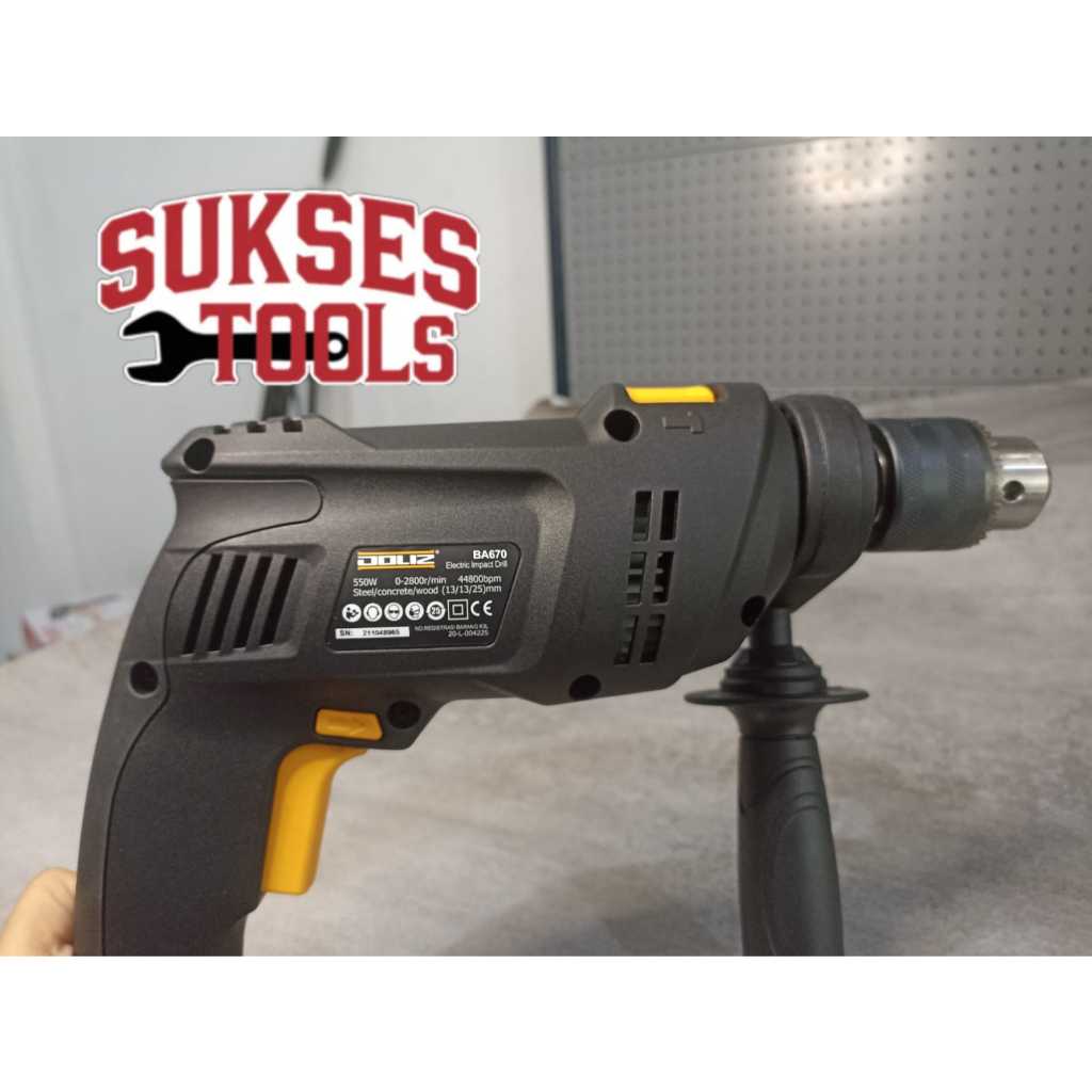 Mesin Bor Listrik - Bor Tangan Bor Beton DOLIZ BA670 Impact Drill