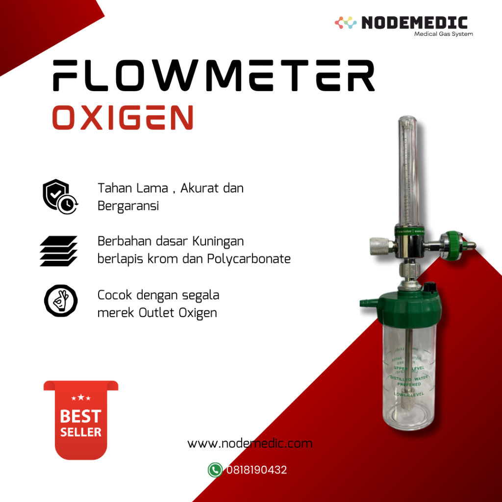 Flowmeter Oksigen - Flow Meter Oksigen - Humidifier Oksigen - tekanan oksigen alat ukur oksigen