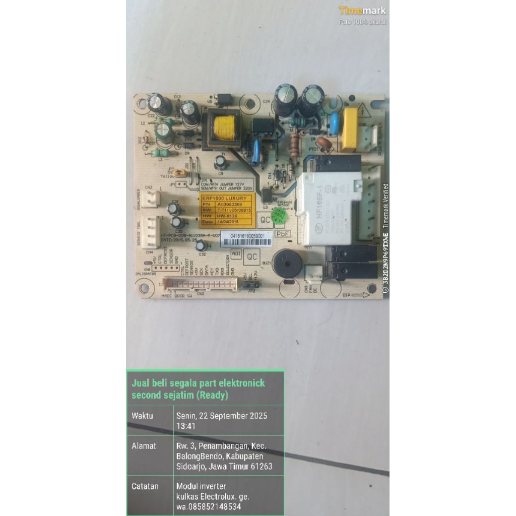 modul inverter kulkas electrolux