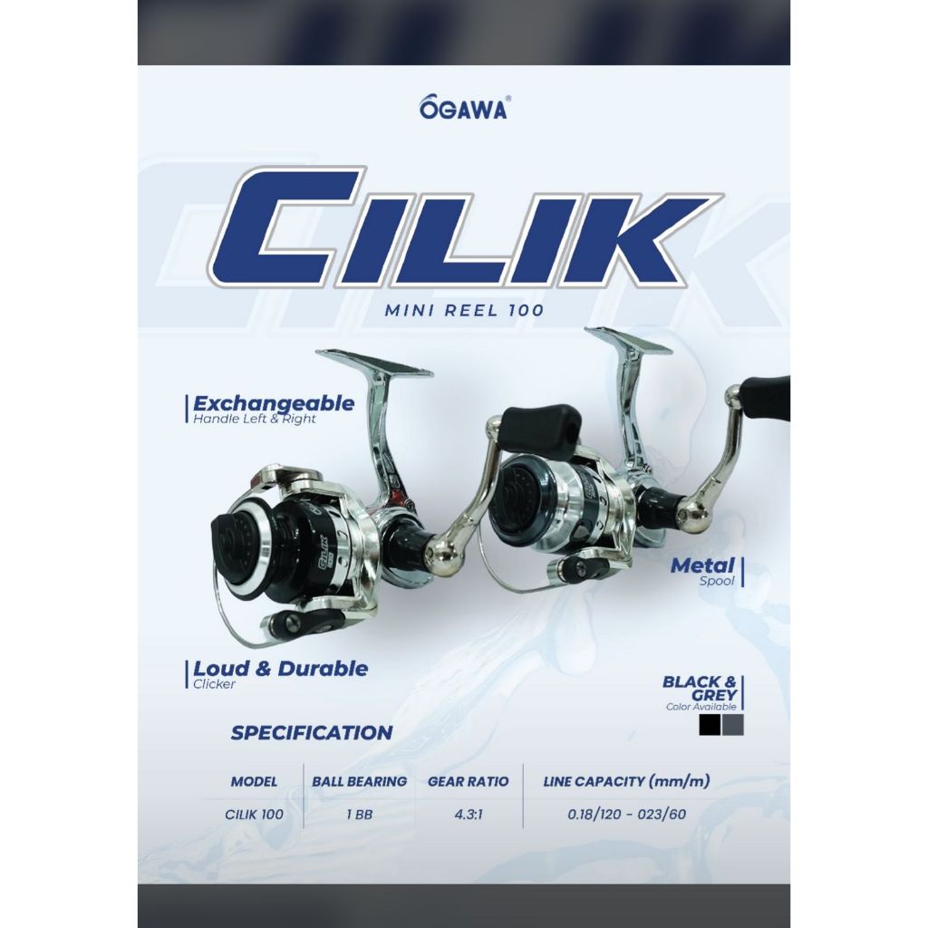 Reel Mini OGAWA CILIK bahan FULL METAL