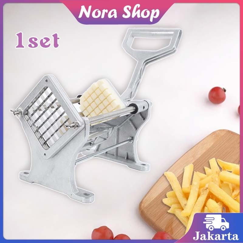 1Set Mesin Pemotong Kentang / Alat Pemotong Kentang Goreng Stainless / Alat Pemotong Kentang Goreng 