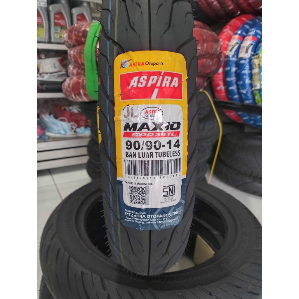 Ban tubeless  90/90-14 Aspira