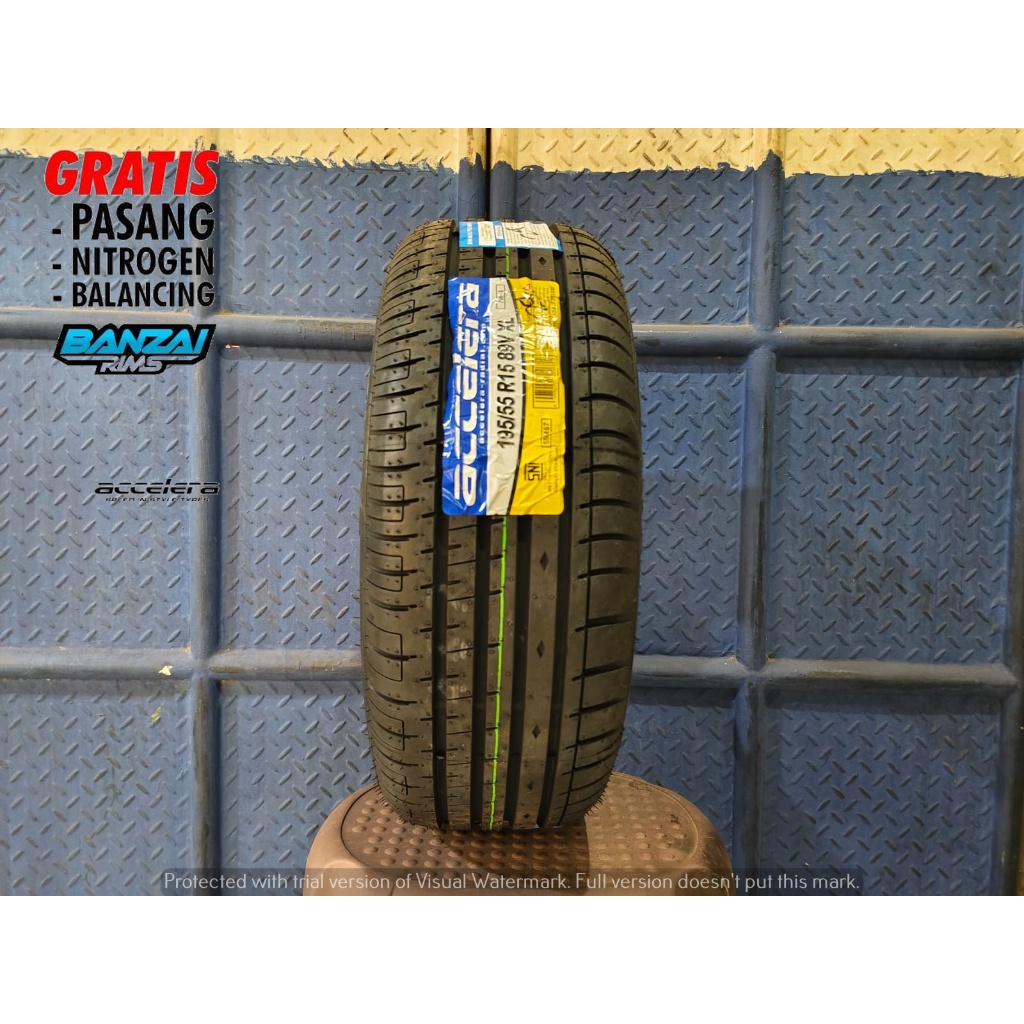 Ban Mobil Tubeless R15 195/55 Merek ACCELERA PHI-R 195 55 R15