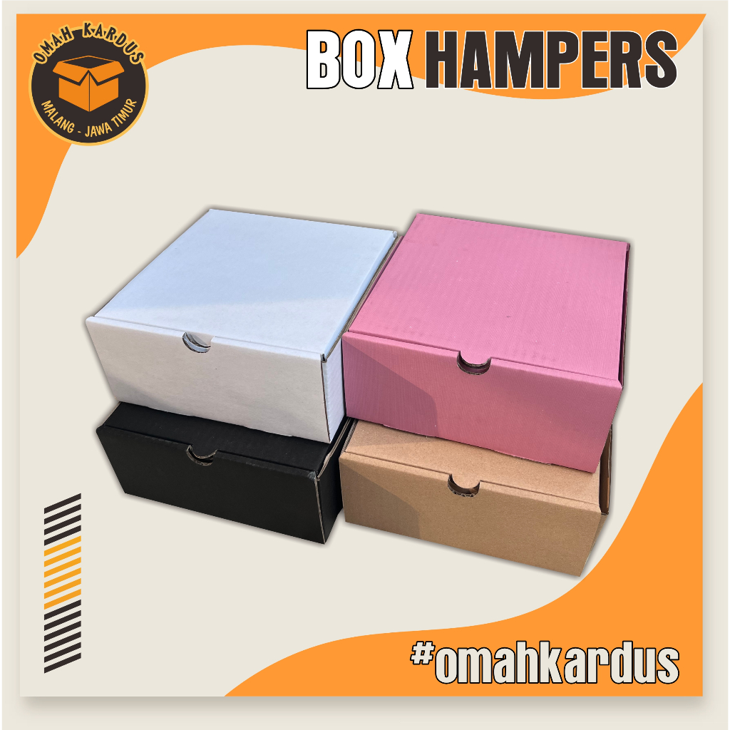 Box Hampers 18x18x8 cm  kardus box polos | kardus diecut | box diecut | box hampers | box gift | box