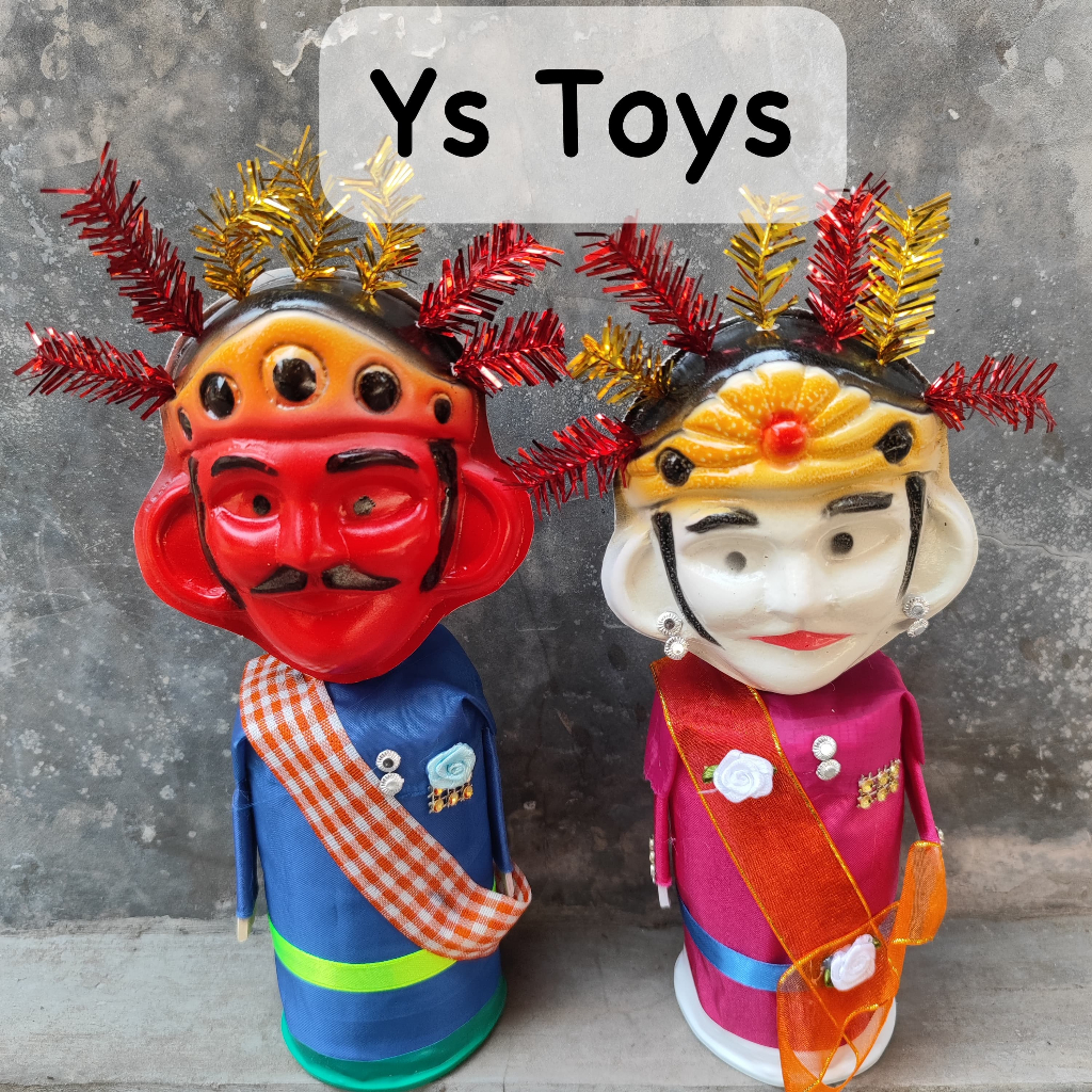 Mainan Anak Ondel Ondel Betawi Plastik Lucu boneka ondel-ondel mini