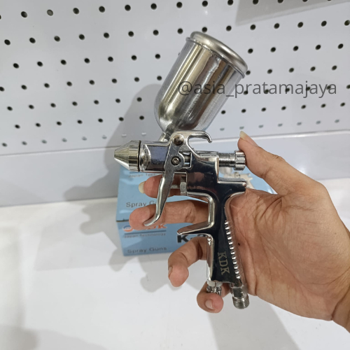 K3 Spray Gun Spet Cat Angin Mesin Kompresor Tabung Atas 200ml Alat Spet Semprot Cat Tabung Atas