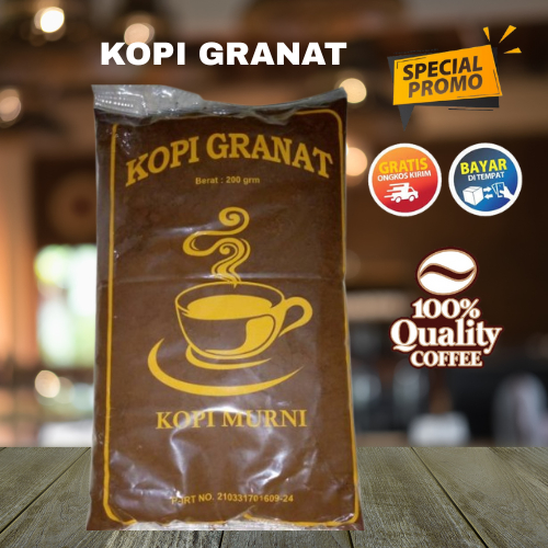 (GROSIR) KOPI GRANAT - KOPI LELET KHAS LASEM | KOPI TUBRUK DAN NGELELET | KOPI HITAM | PAHIT NENDANG