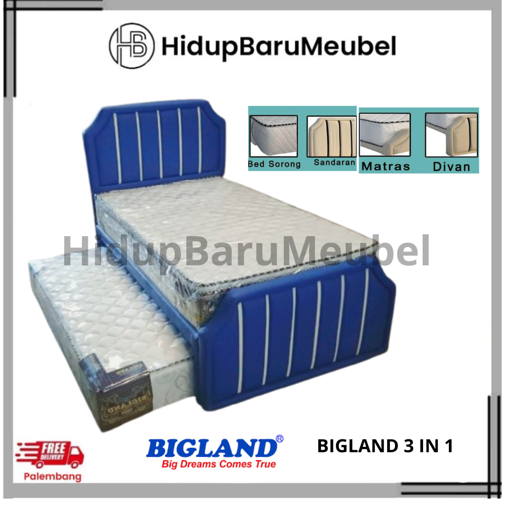 Springbed Sorong 3in1 Bigland / bed Sorong spring bed anak dewasa 3 in 1 / kasur kids Holland Holand