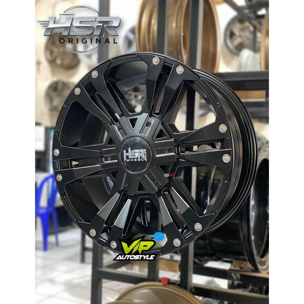 Velg R20 Jeep RUBICON WRANGLER SAHARA Ring 20 HSR Mongo 2 5x127 Black - HSR jakarta utara