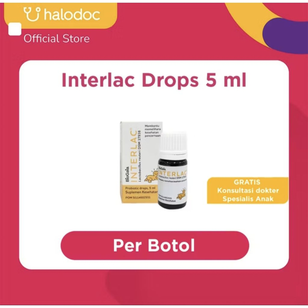 Interlac Drops - Probiotik Bayi Untuk Pencernaan